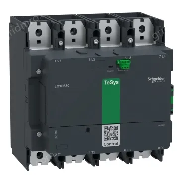 LC1G6304KUEN Contactor, high power, TeSys Giga 630, standard version, 4 pole/NO, AC-1 <=440V 1050A, 100-250VAC/DC coil