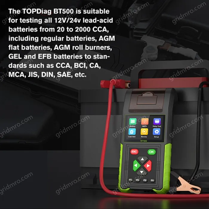 BT500 Multifunctional Battery Analyzer Leakage Relay Load Charging System Start Test