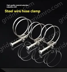Double steel wire hose clamp 201 material 24-27*2 [wire diameter]
