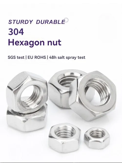 External hexagon nut 201 stainless steel-M18