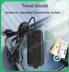 Lightning protection and anti-surge Total control 6 bits 2USB 2.8m