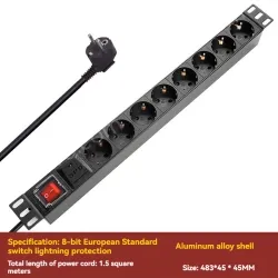 8-bit European standard + switch lightning protection * 2 meters cable