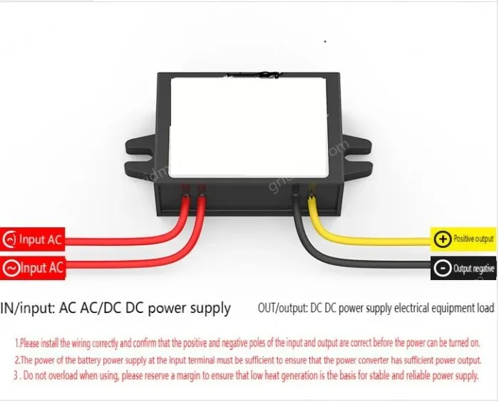 AC to DC power converter transformer step-down module regulator AC24V36V to DC12V 1A small plastic
