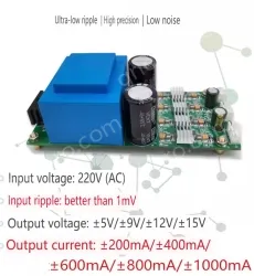 ACDC linear power supply 220V to positive and negative voltage &plusmn;9V &plusmn;400MA Engineering Edition