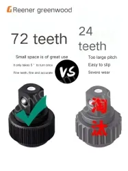 Upgraded 72-tooth bent shank auto repair 53-piece set