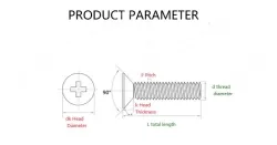 Electronic screws M1*7