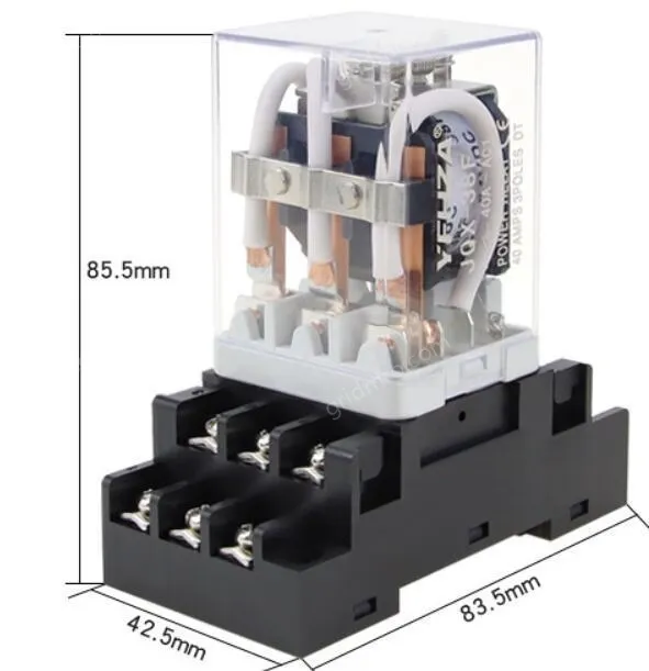 Three open and three closed, 11 feet DC24V With base
