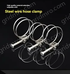 Double steel wire hose clamp 201 material 25-29*2 [wire diameter]