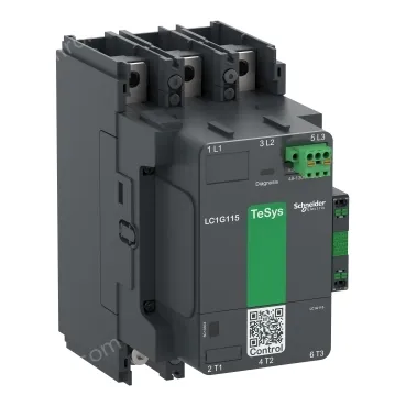 LC1G185EHEN Contactor, high power, TeSys Giga, standard version, 3 pole/NO, AC-3 <=440V 185A, 48-130VAC/DC coil
