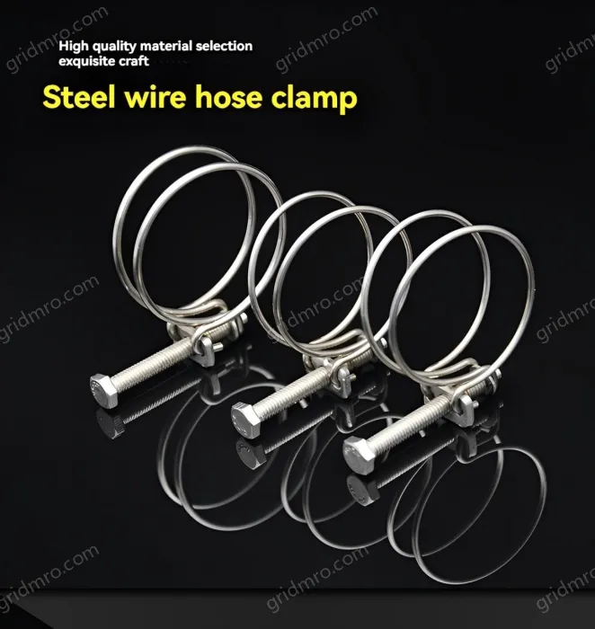Double steel wire hose clamp 201 material 25-29*3 [wire diameter]