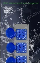 Light blue Blue 8-wire 5-hole