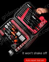 Upgraded 72-tooth bent handle auto repair 121-piece set