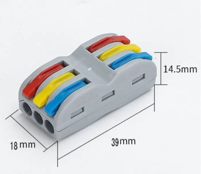 Quick terminal blocks-SPL-3 three-in, three-out color model