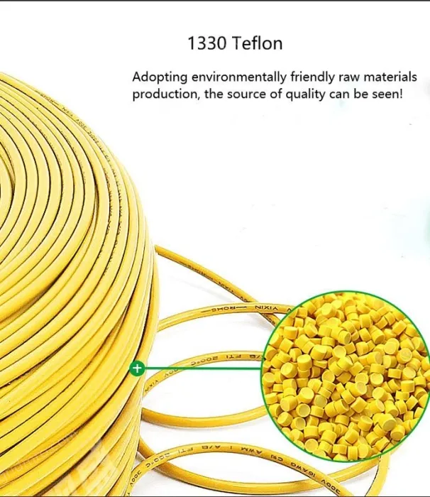 Teflon Wire Cable 6AWG Black 263 cores