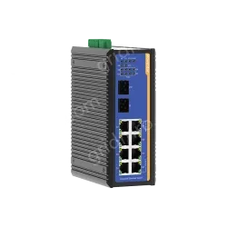 10 Ports Full Gigabit Layer 2 Managed DIN RAIL Industrial Ethernet PoE Switch