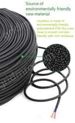 5 core 4 core 2 core sensor cable 26 AWG 3 pole