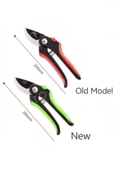 Red 8 inch - anti-pinch and labor-saving pruning shears