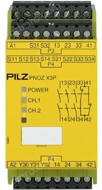 PNOZ X3P 24VDC 24VAC 3n/o 1n/c 1so