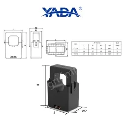 CTF24-150A/5A miniature open current transformer snap-on transformer for retrofitting