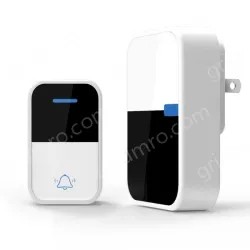 American and European household self generating wireless doorbell, waterproof, battery free, wiring free, one to two electronic AC doorbell